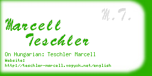 marcell teschler business card